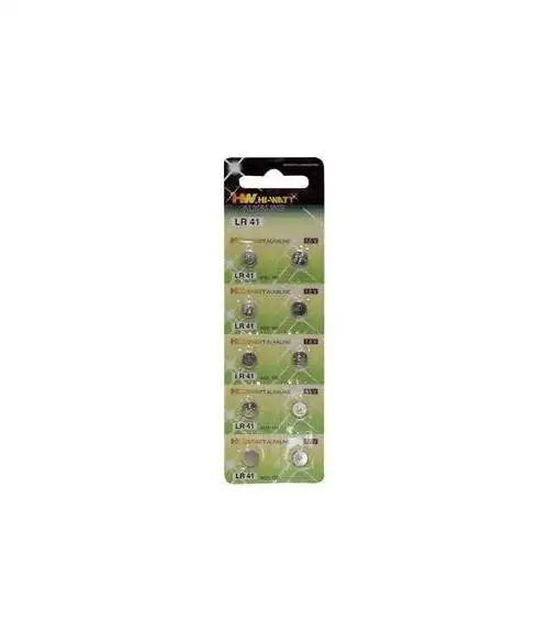10 piles boutons alcaline LR41