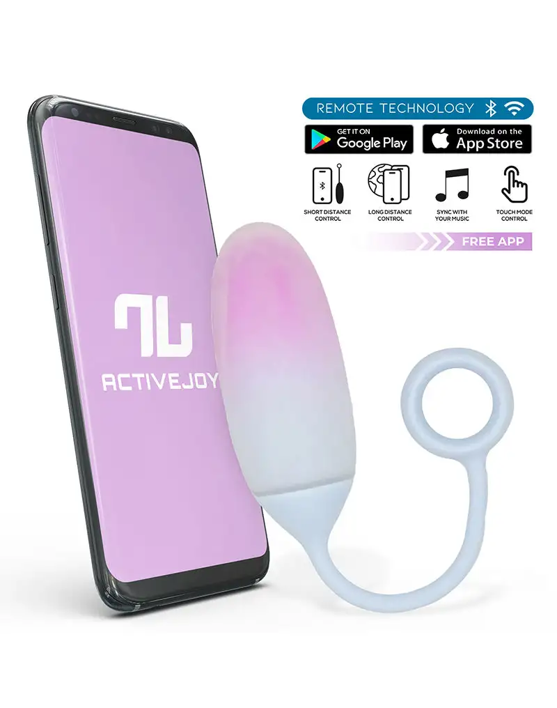 Intoyou - Œuf vibrant avec contrôle d'application - Bleu/Violet