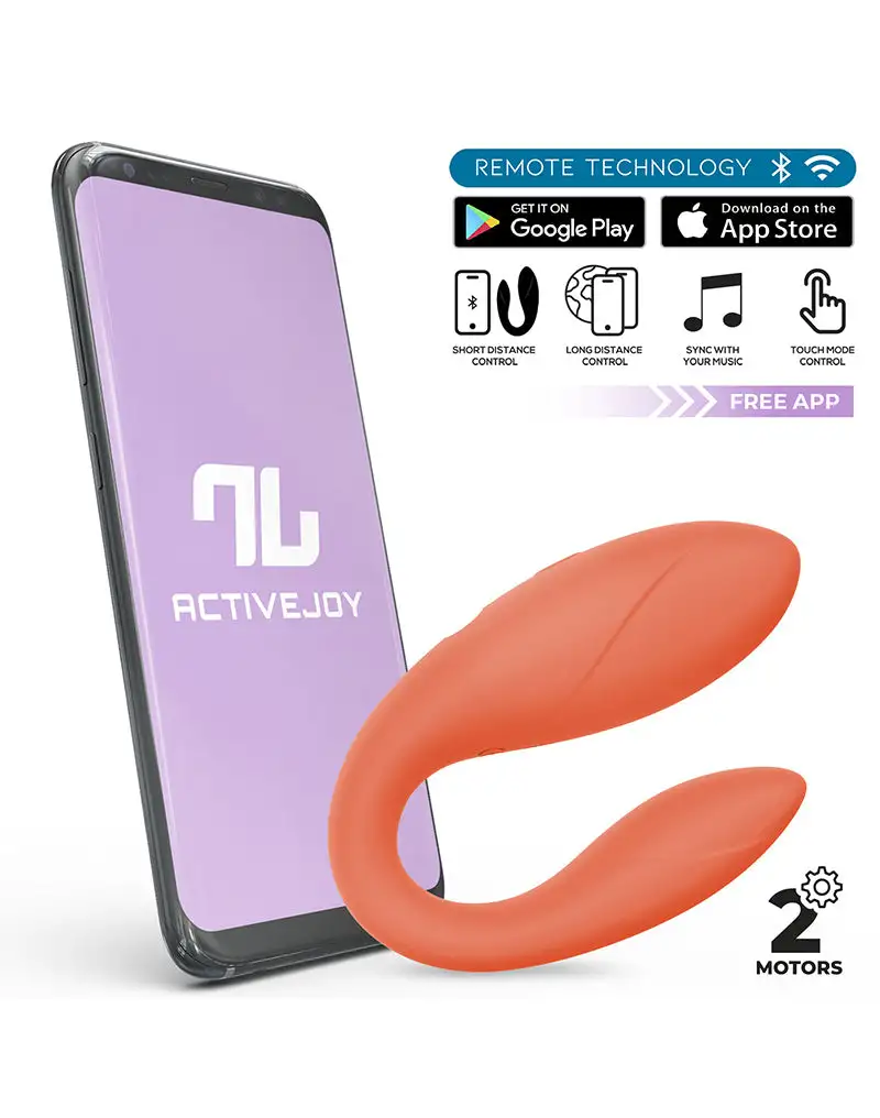 Intoyou - Vibromasseur partenaire avec contrôle par application - Corail