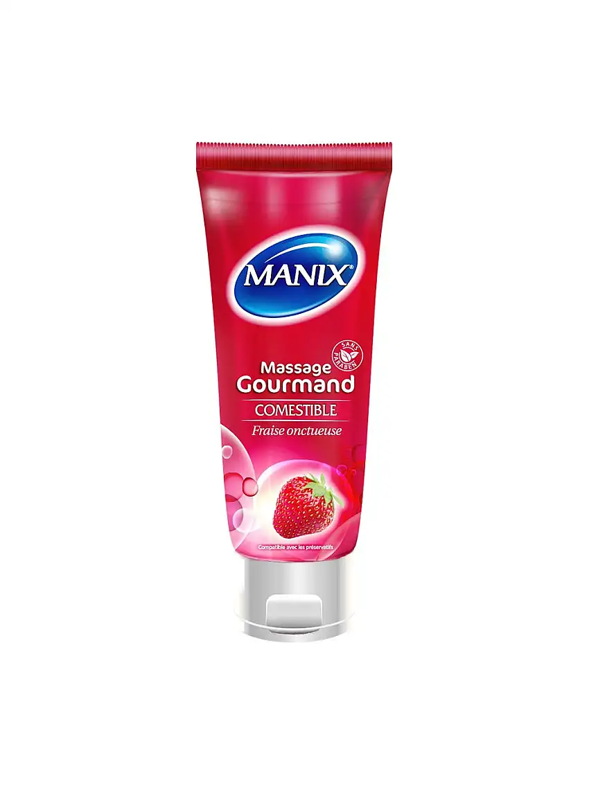 Gel de Massage Gourmand Fraise Onctueuse 200 ml