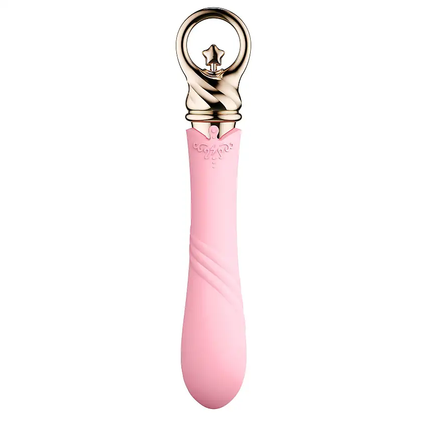 ZALO - Vibromasseur pour point G à fonction chauffante Courage - Rose pâle