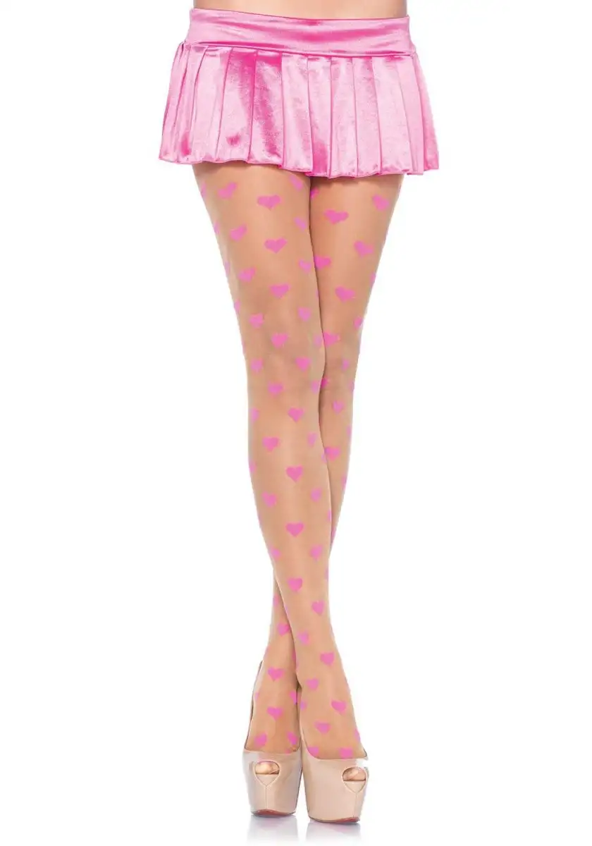 Be Mine Pantyhose Pink