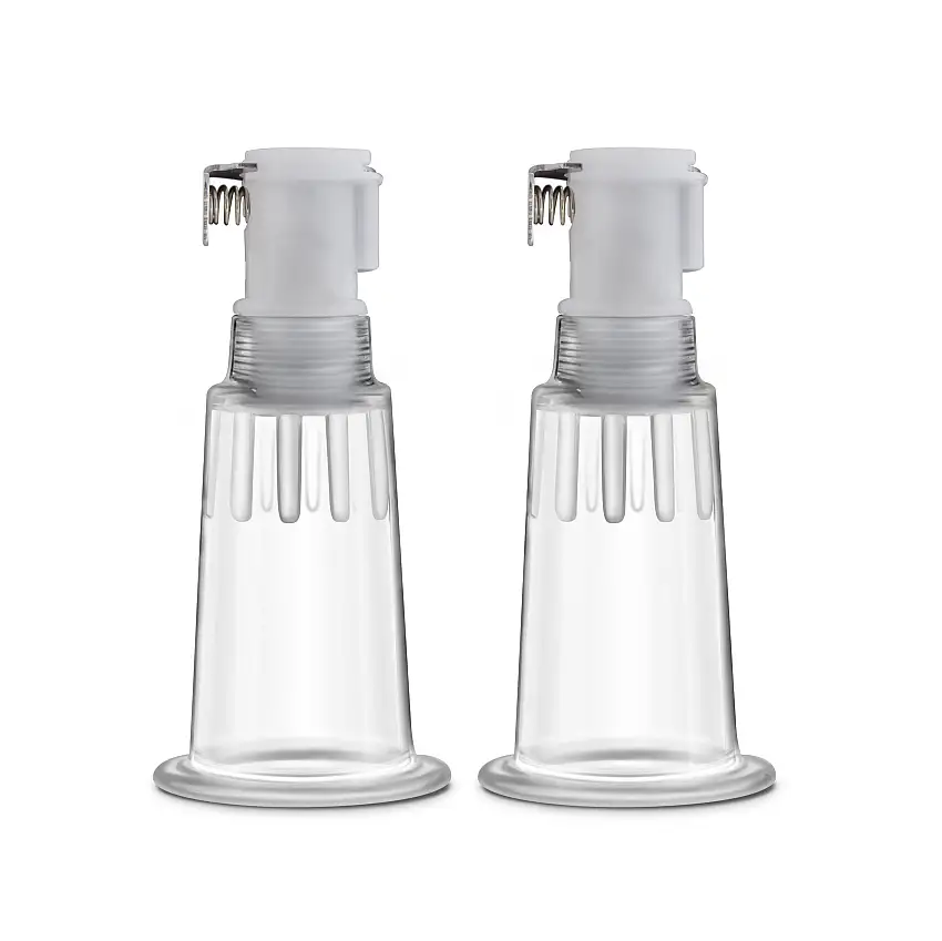 Temptasia - Cylindres pour pompe à tétons - Lot de 2 (diamètre de 1,9 cm) - Transparent