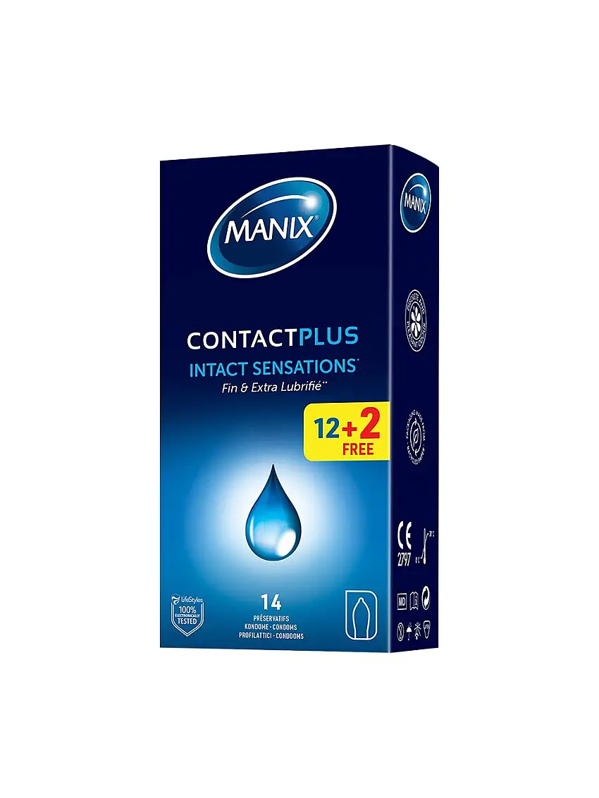 Manix Contact Plus Boîte de 12 + 2 Gratuits