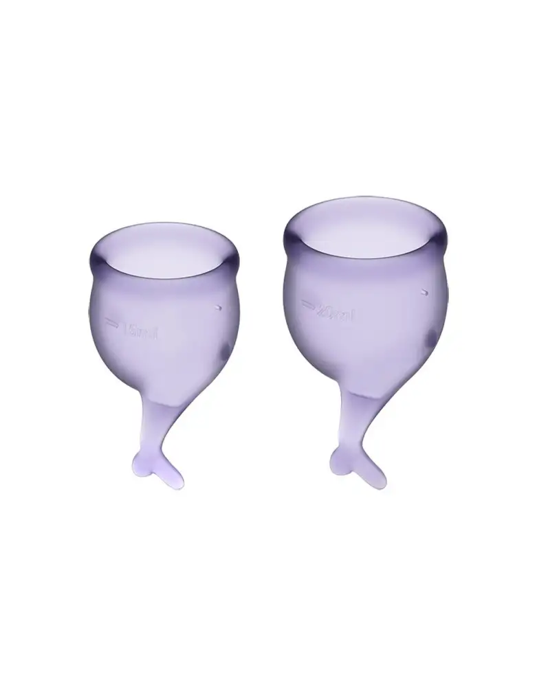 2 coupes menstruelles Satisfyer Lilas FEEL SECURE