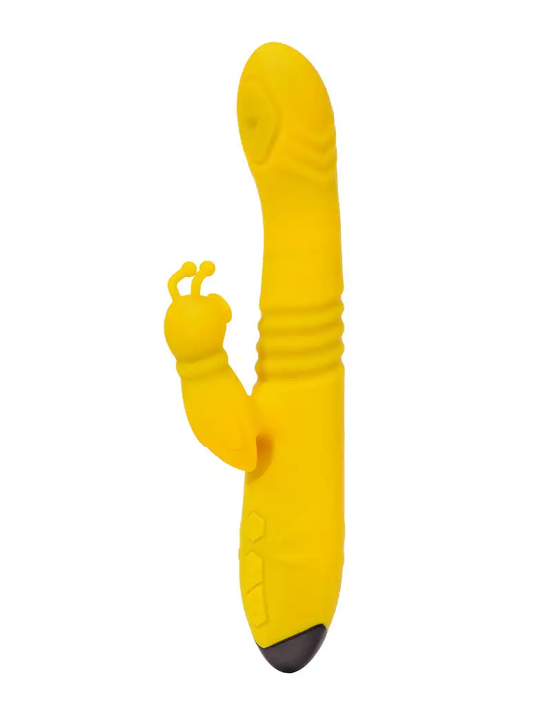 Rimba Toys - Malmö - Vibromasseur Rabbit de va-et-vient - Jaune