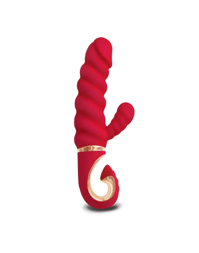G-Vibe - Mini Vibromasseur Rabbit Nervuré G-Candy - Rouge