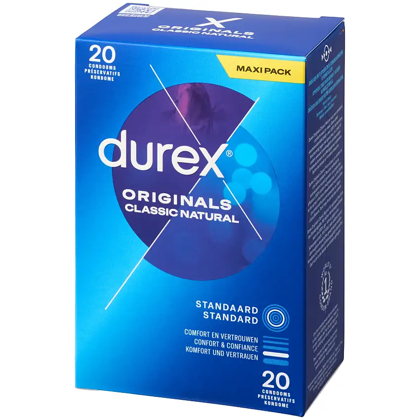 Durex Originals Classic Natural Préservatifs 20 pcs