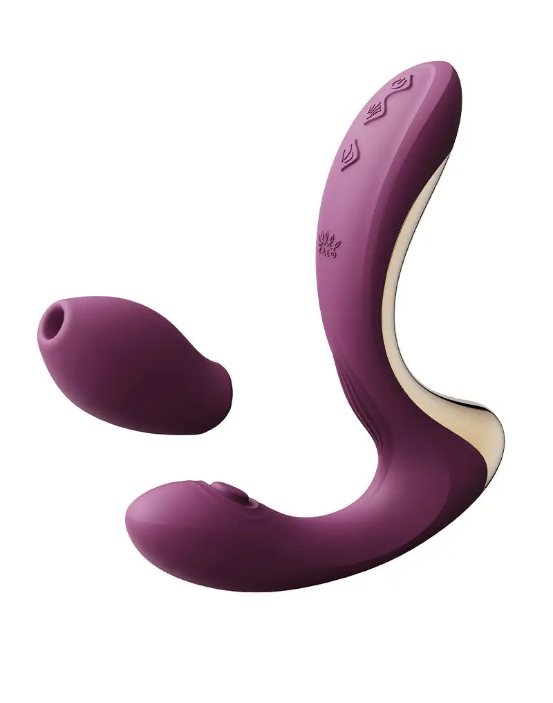 Zalo - Talis - Vibromasseur Pulsewave pour le point G avec fonction d'aspiration et fonction chauffante - Amethyst Violet