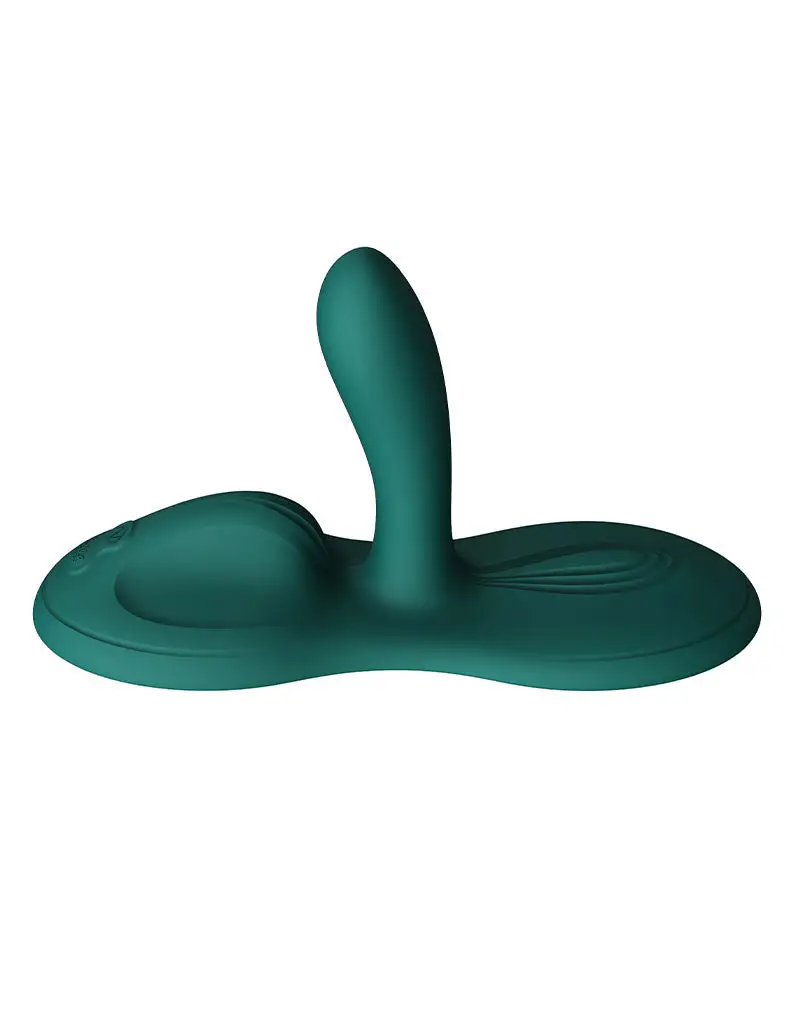 Zalo - Flora - Vibromasseur Coussin - Vibromasseur mains libres - Avec fonction chaleur - Vert émeraude