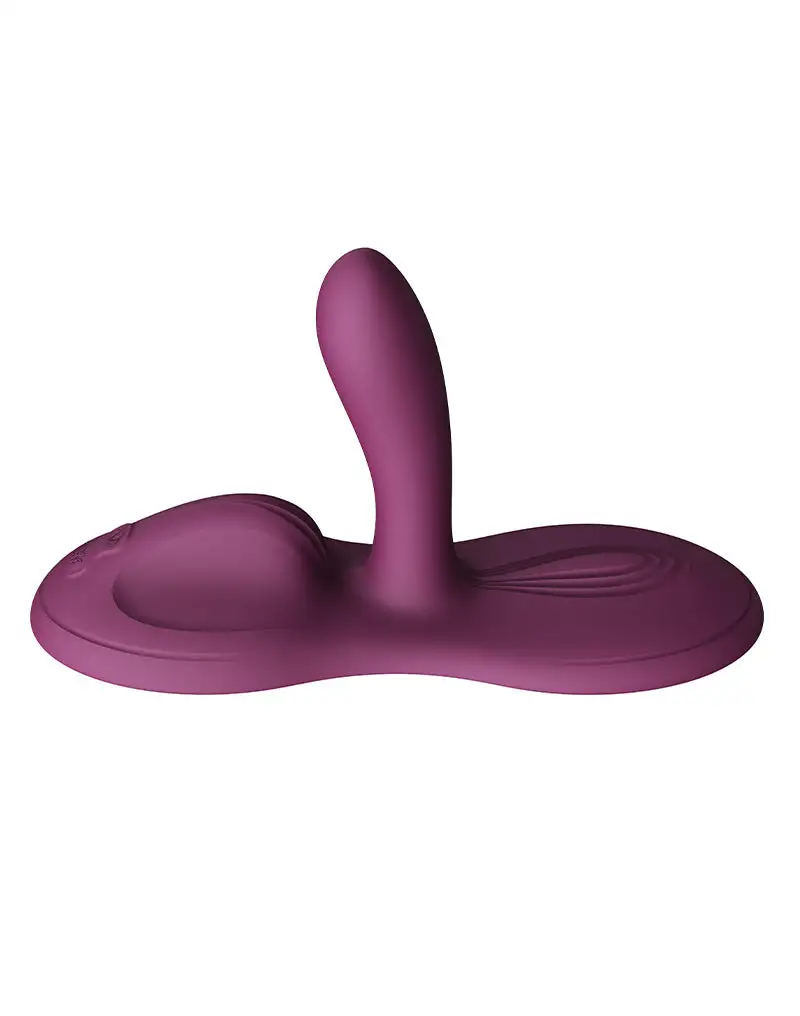 Zalo - Flora - Vibromasseur Coussin - Vibromasseur mains libres - Avec fonction chaleur - Violet Améthyste