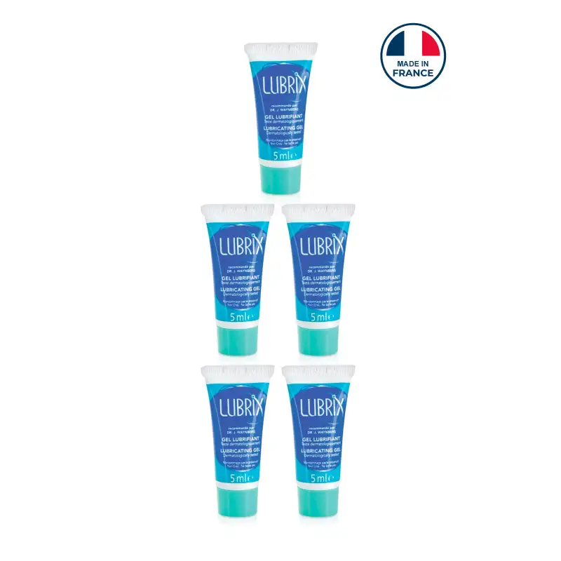 5 Lubrifiants à base d'eau Lubrix 5ml