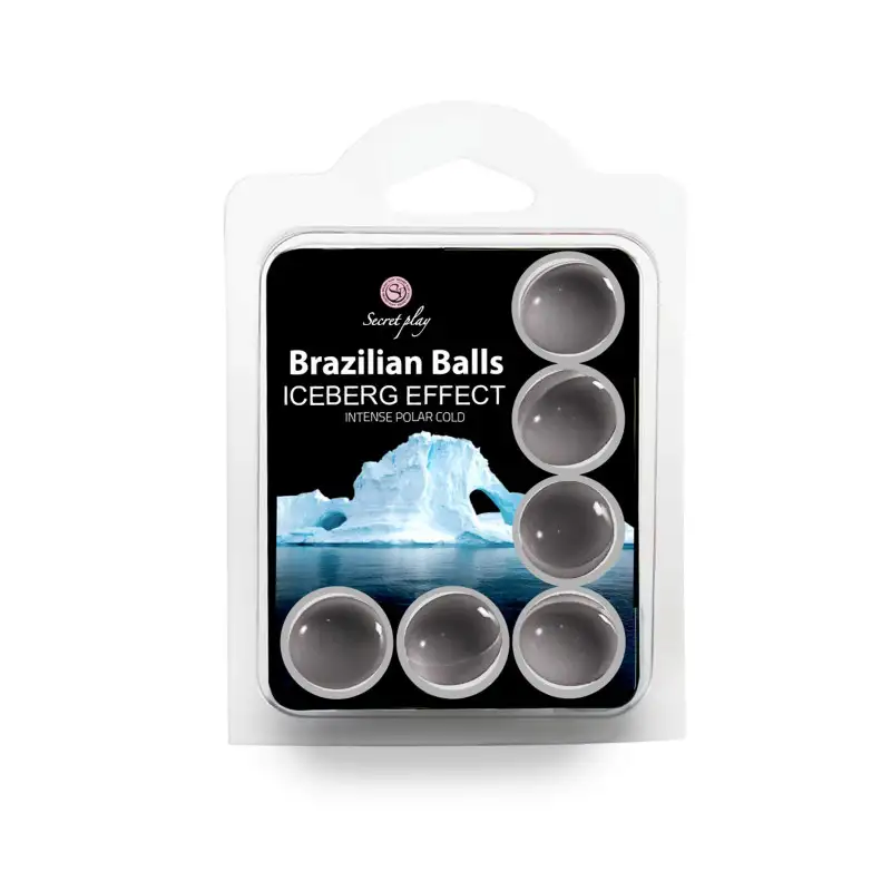 6 huiles de massage effet Iceberg Brazilian Balls