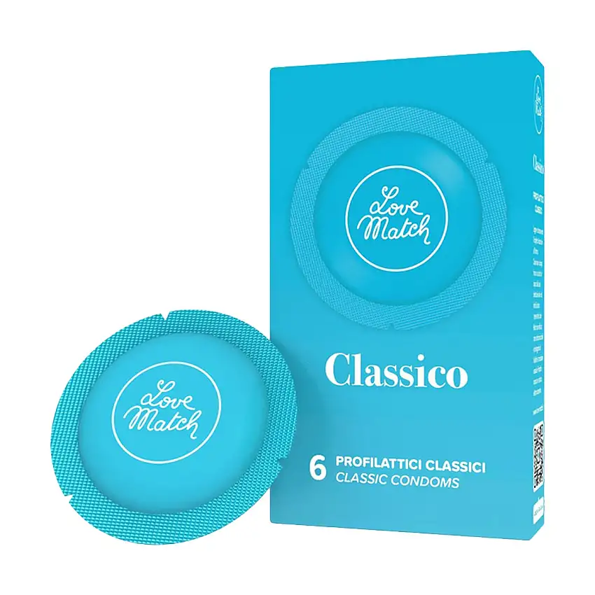 6 préservatifs classiques Love Match Classico