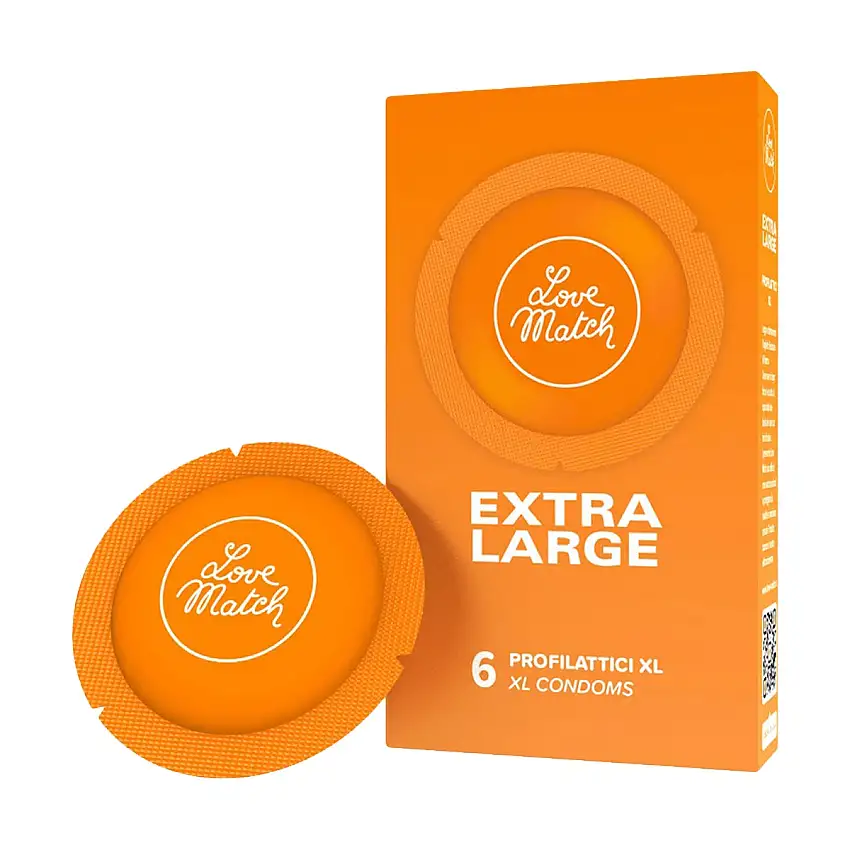 6 préservatifs Extra Larges Love Match