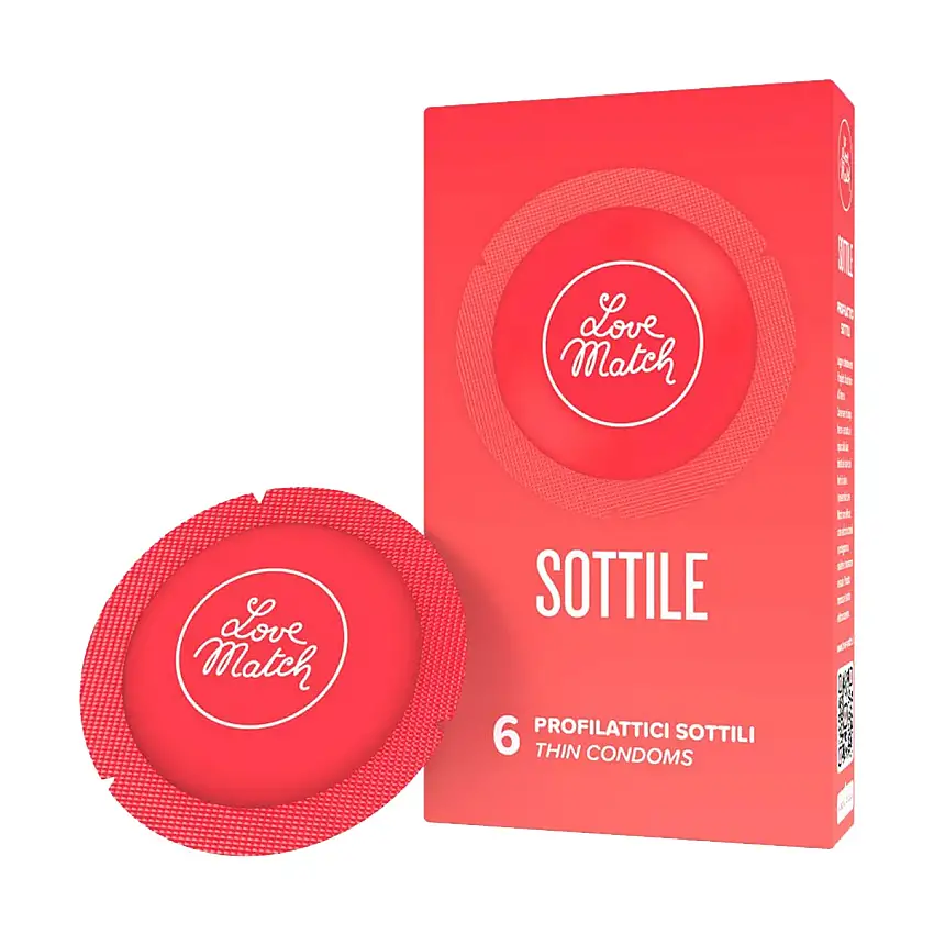 6 préservatifs fins Love Match Sottile