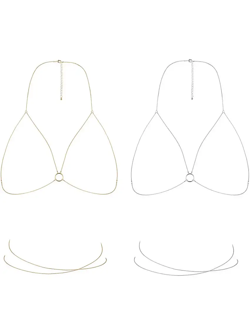 Soutien-Gorge en Chaînettes Métalliques Magnifique