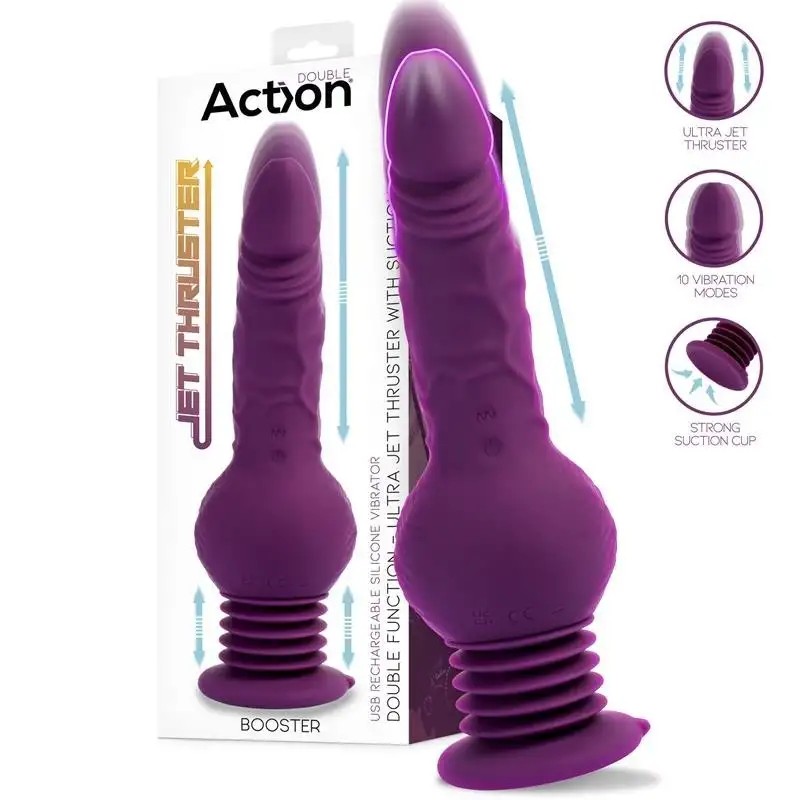 Booster vibromasseur avec poussée Ultra Jet Thruster avec Ventouse Puissante