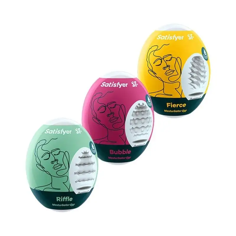 Ensemble de 3 masturbateurs Eggs Riffle, Bubble et Fierce