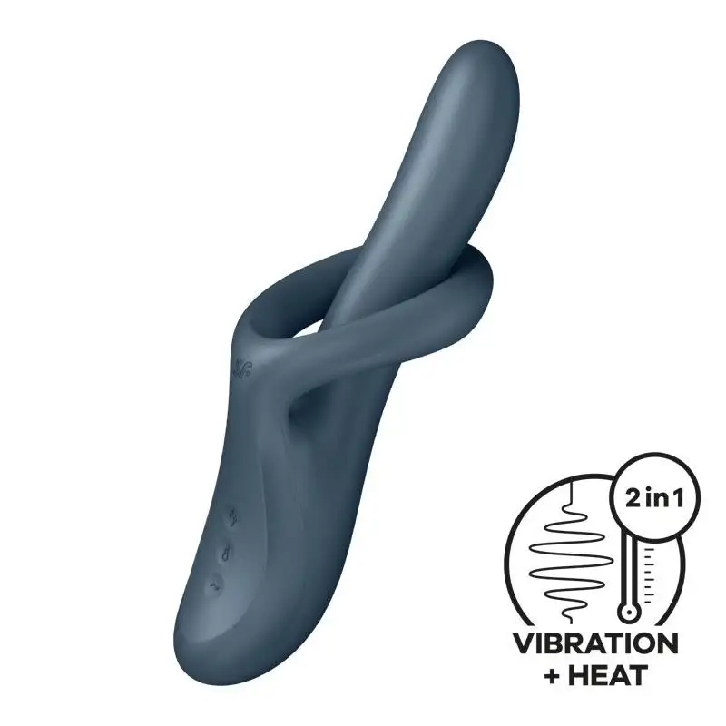 Heat Flex 4 vibromasseur avec Rotation et chaud Gris