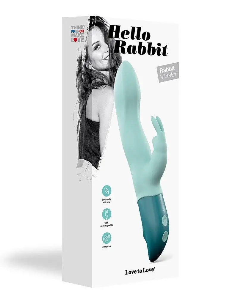 Love to love Hello Vibrateur Lapin Tarzan - vert menthe