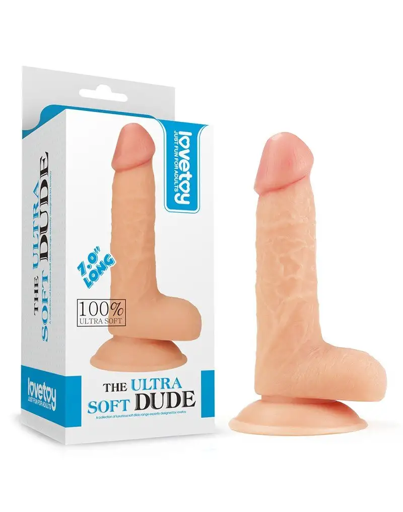 Lovetoy The Ultra Soft Dude Gode réaliste - 18 x 4 cm