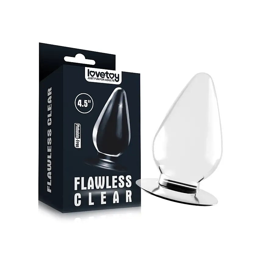 Lovetoy Plug Anal Transparent Flawless 11,5 x 6 cm