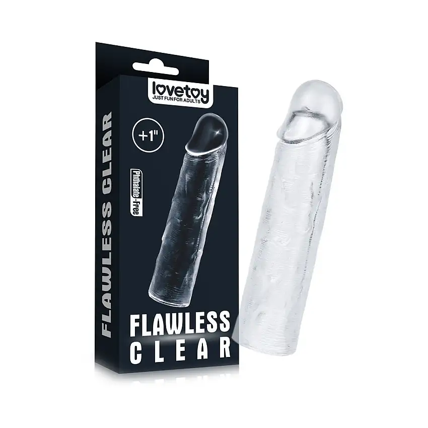 Lovetoy Manchon Pénis Transparent Flawless 15,5 cm