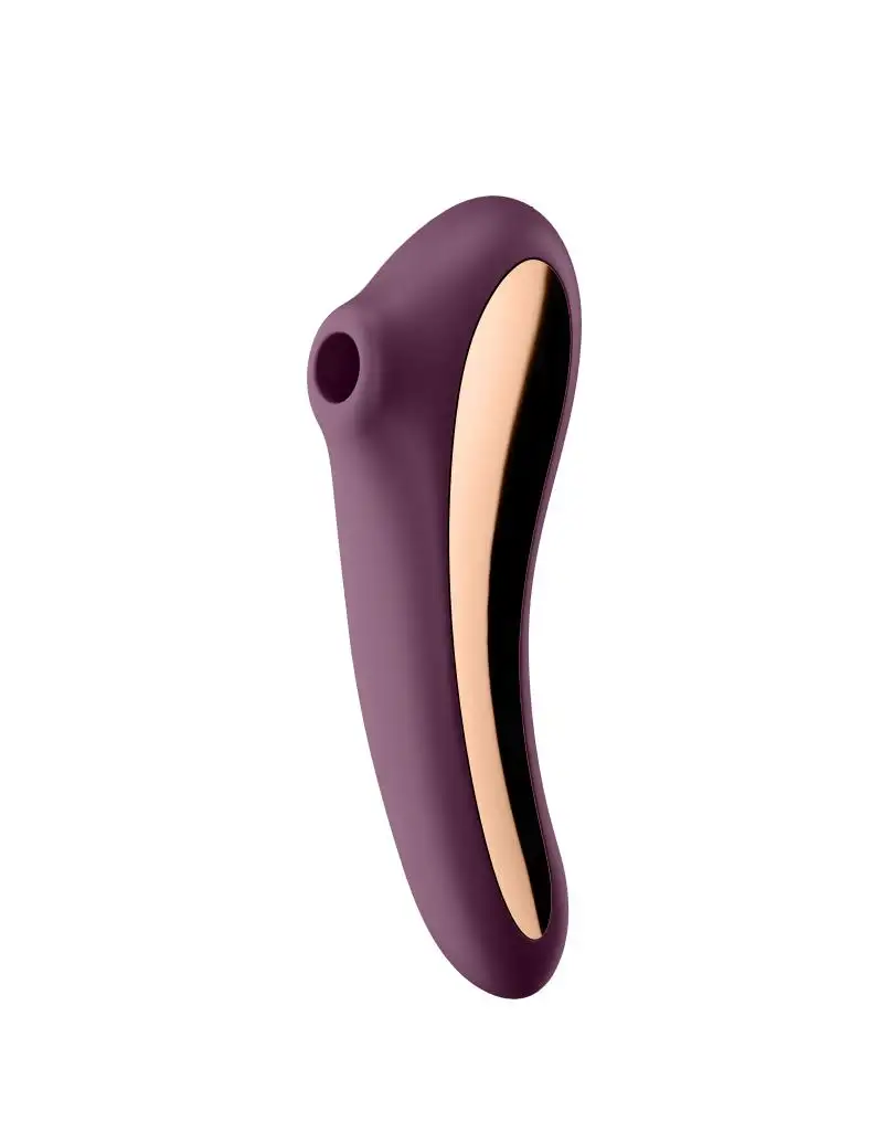 Satisfyer Dual Kiss Vibrateur à pression d'air + point G 2-en-1 avec contrôle APP - Violet