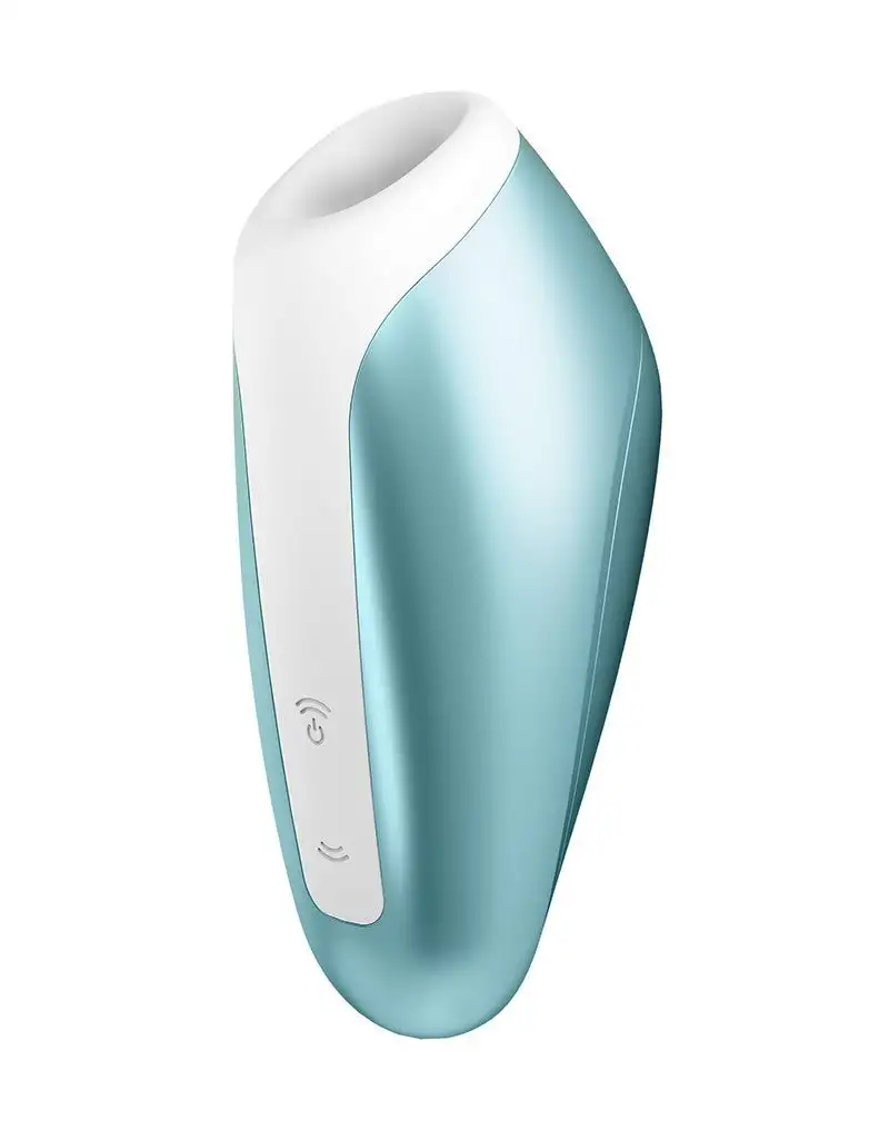 Satisfyer Love Breeze Vibrateur à pression d'air avec bluetooth et contrôle APP - bleu clair