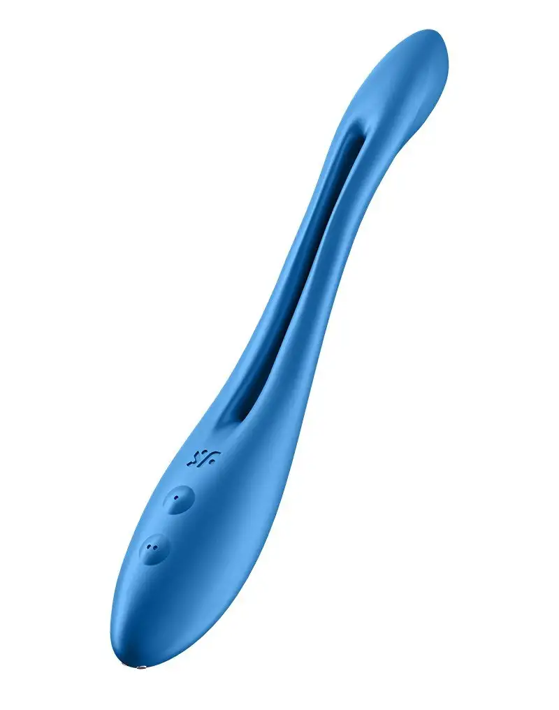 Satisfyer Vibrateur multifonctionnel pliable JEU ÉLASTIQUE - bleu