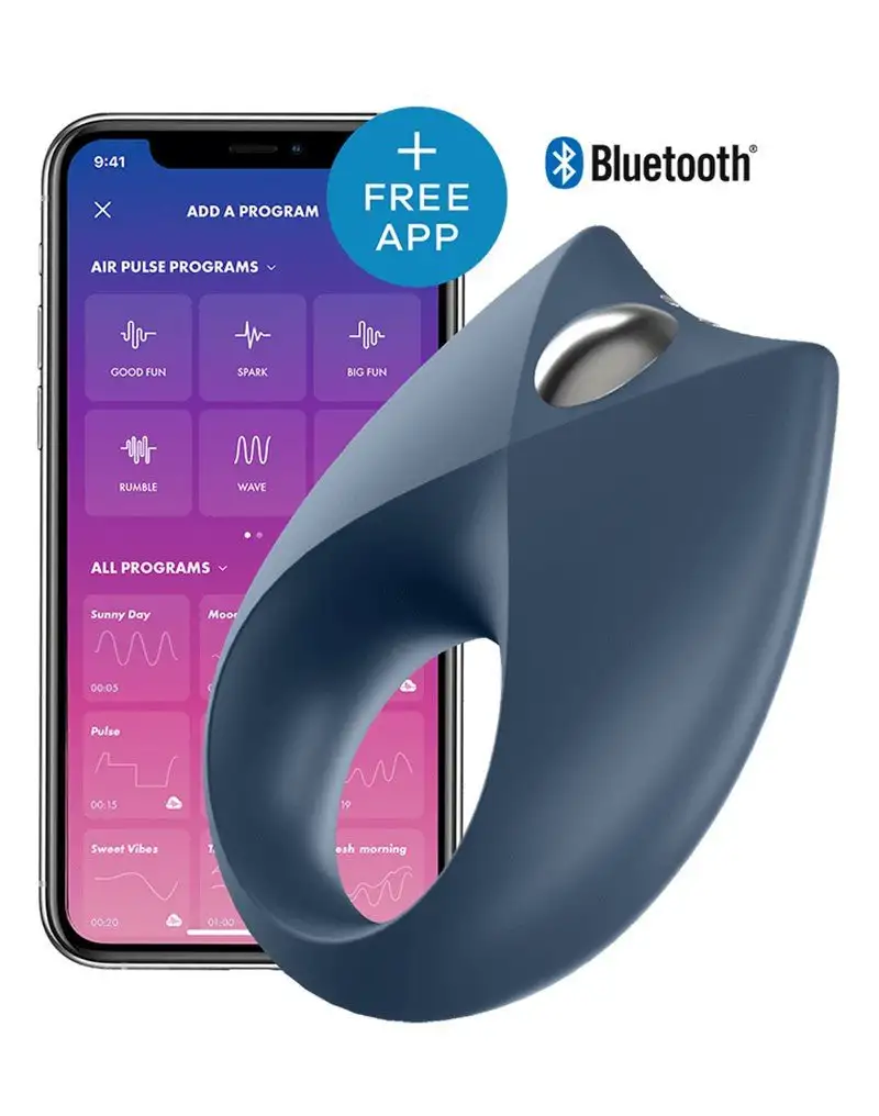Satisfyer Vibrating Anneau Pénien Royal One avec contrôle Bluetooth et application