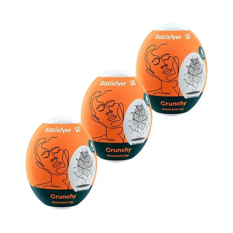 Set 3 oeuf masturbateur Modele Crunchy