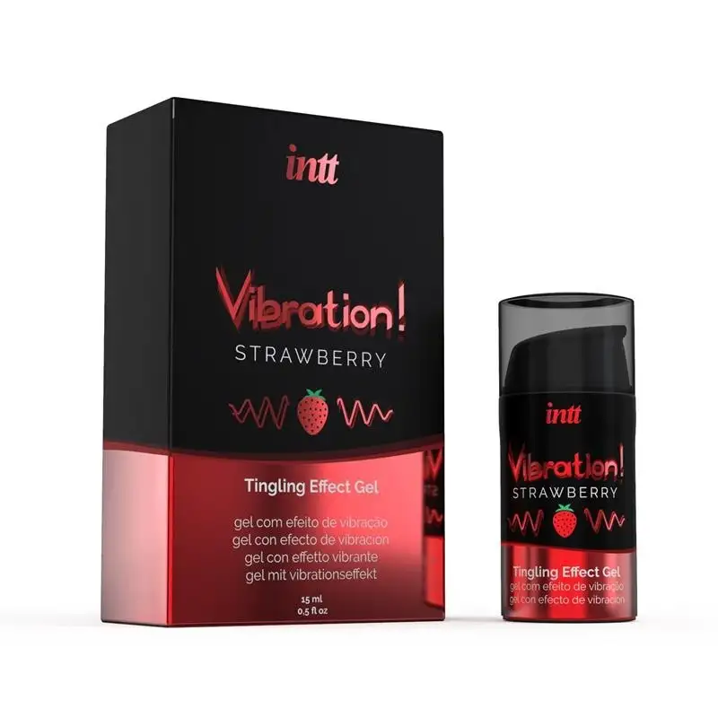 liquide vibrant effet chaud gout fraise 15 ml
