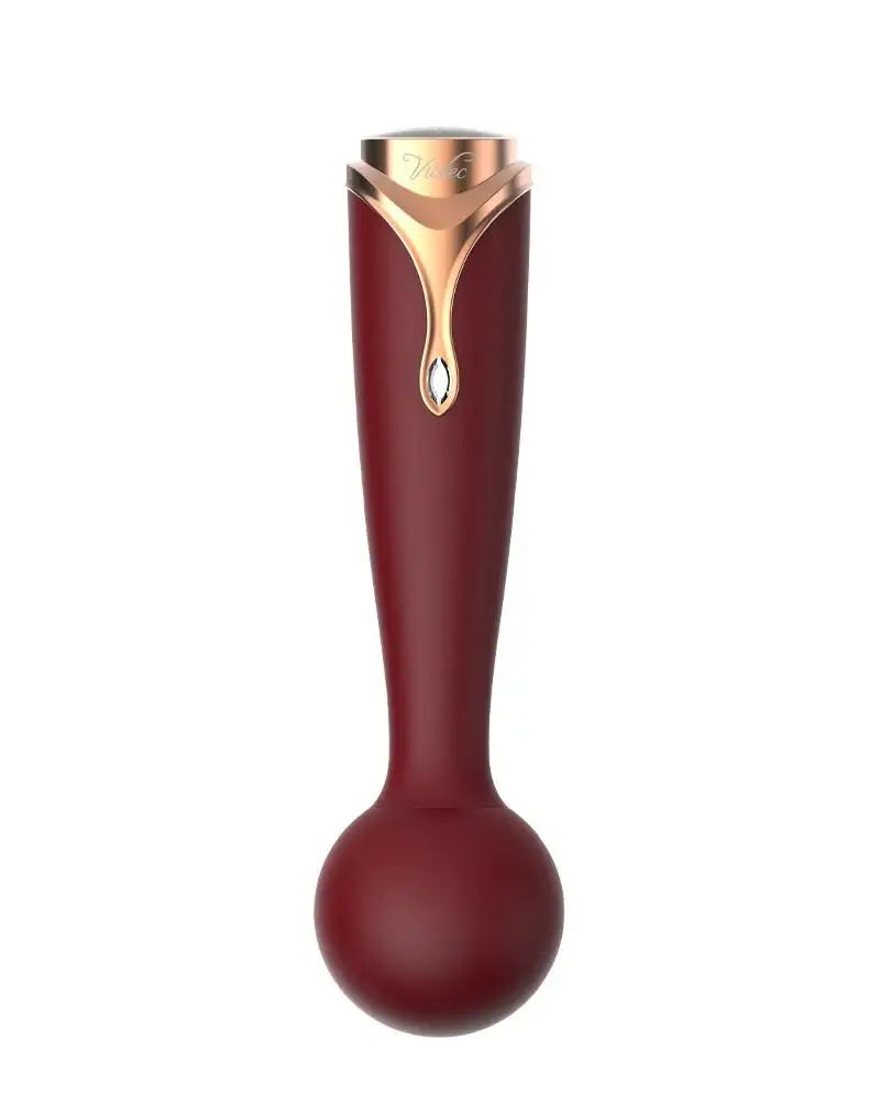 Viotec - Firelick - Mini vibromasseur a baguette - Or et rouge vin
