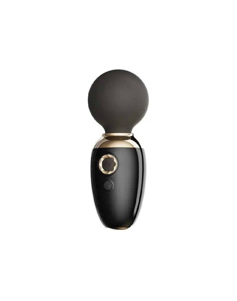ZALO Ava - Mini vibromasseur à baguette chauffante avec contrôle par app - Noir