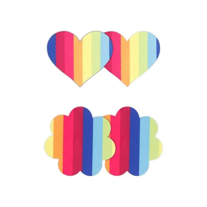 Accessoire de Lingerie - NS Novelties - Pretty Pasties Pride Coeur et Fleur