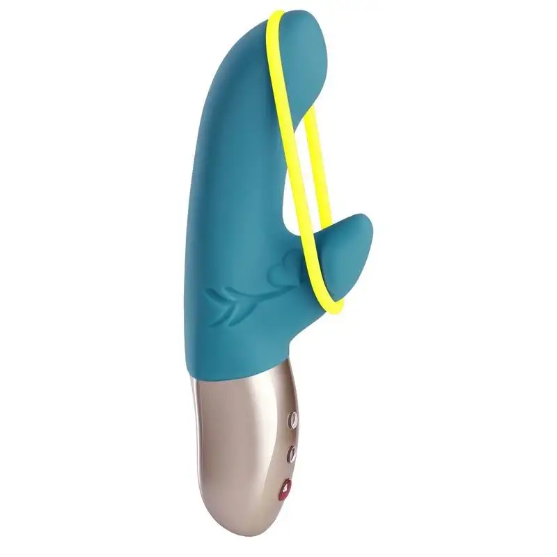 Amorino Vibromasseur du point G Pétrole/Jaune Néon