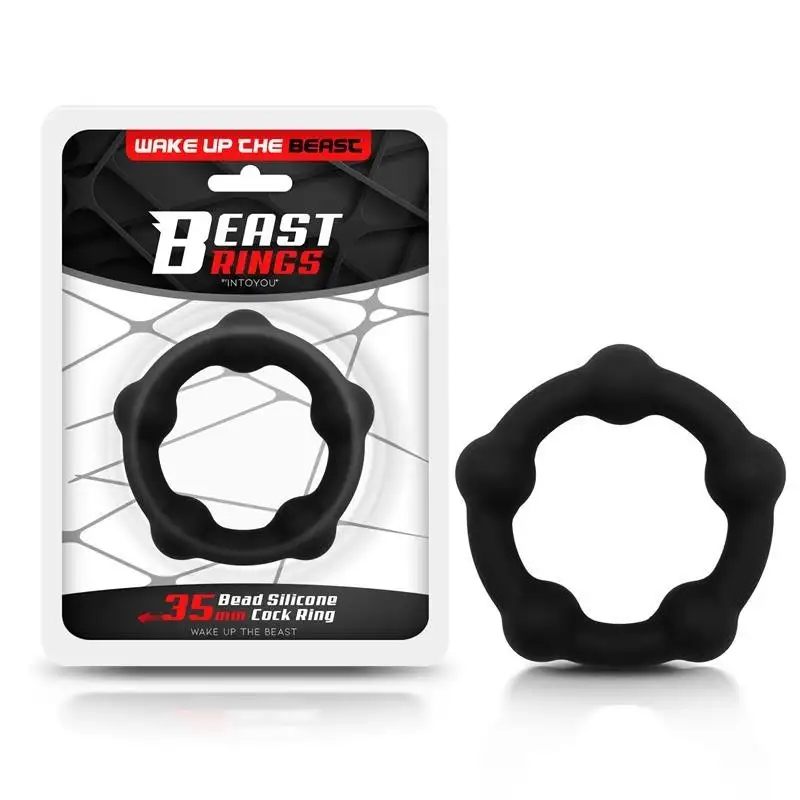 Anneau à pénis silicone solide 3,5 cm Noir