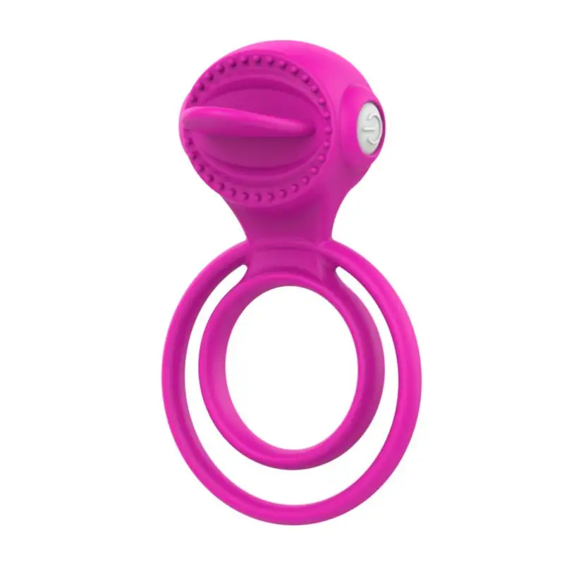 Double cockring vibrant rose