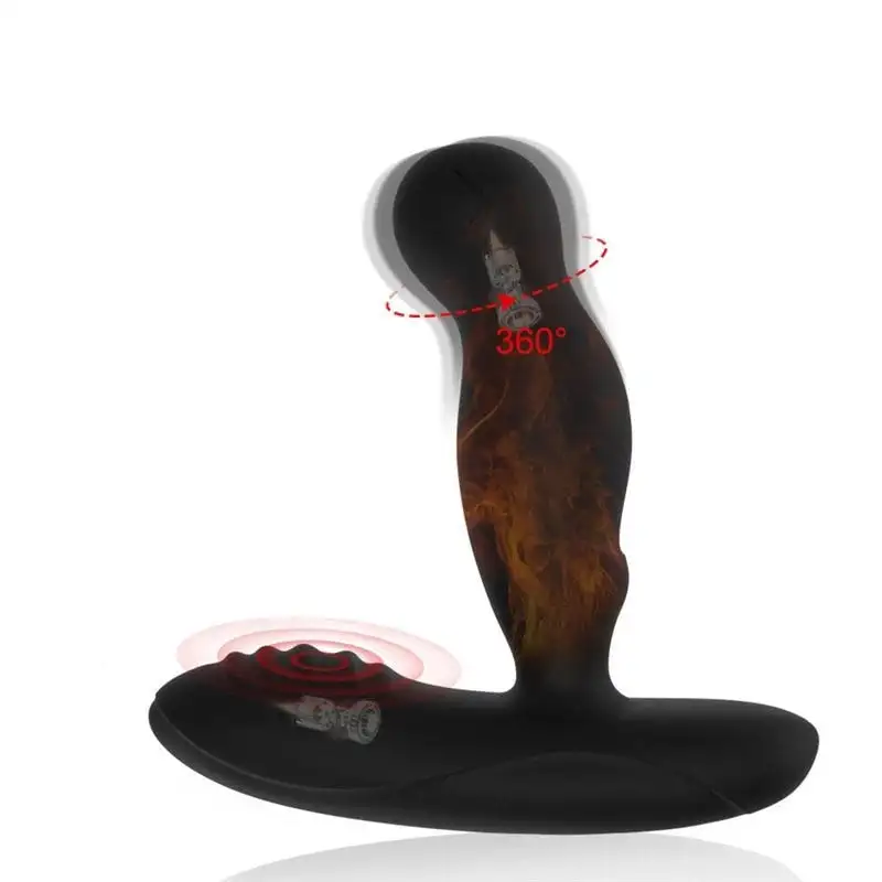 Appareil de massage de prostate profond noir Hugo