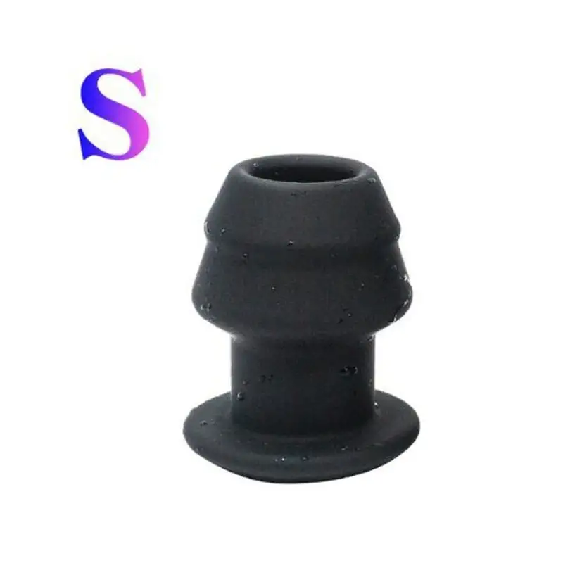 Ass Tunnel Plug Silicone Noir