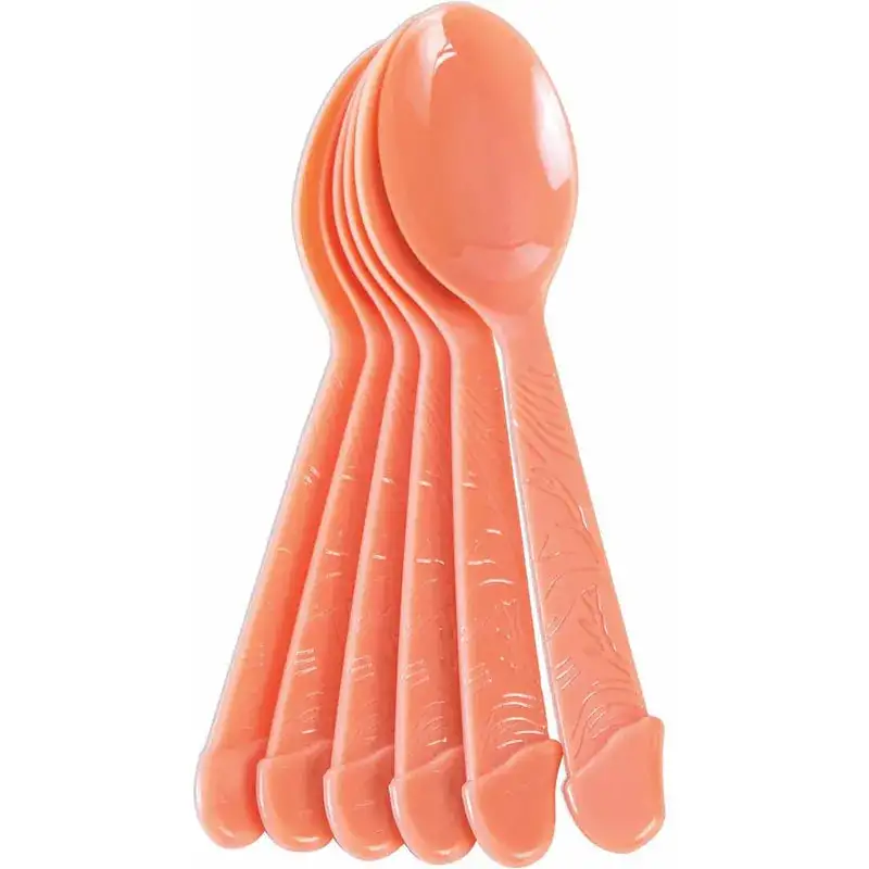 Bachelorette - Lot de 6 cuillères à pénis - Sexy Spoon Set