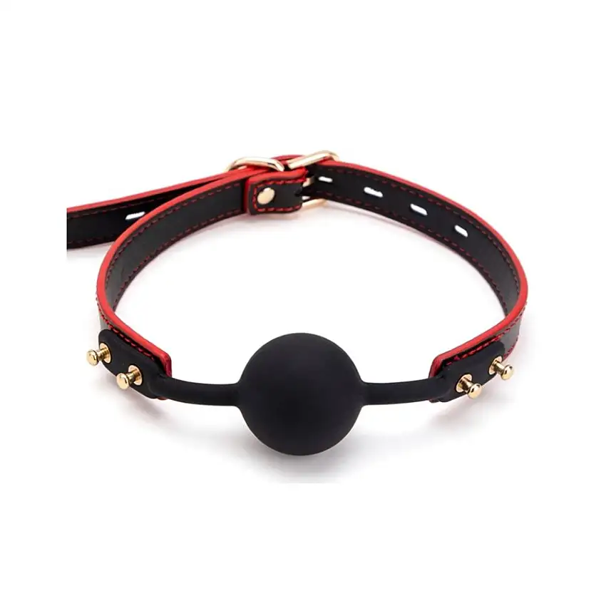 Baillon Boule MAESTRO Noir et Rouge