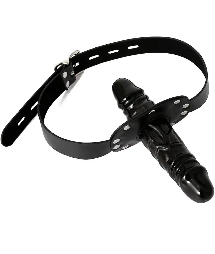 Baillon Gode Penis - Baillons S.M. Godemichet Double Noir