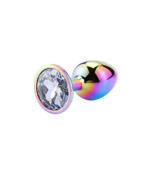 Bijou anal Rosebud Rainbow MEDIUM Diamant