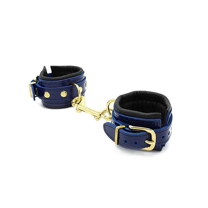 Menottes en cuir Blue