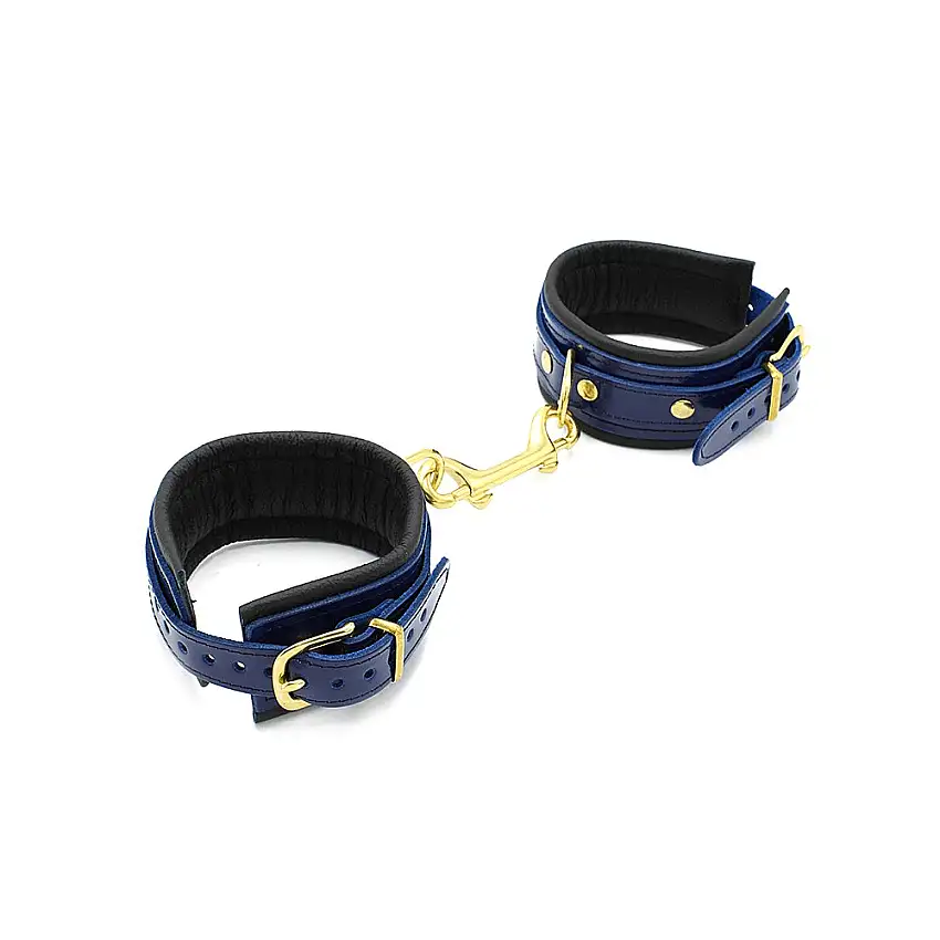 Menottes de chevilles en cuir Blue
