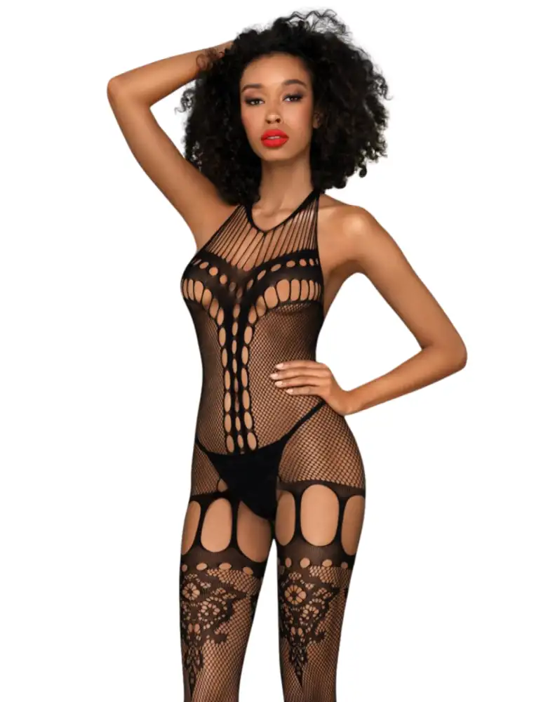 Bodystocking fantaisie noir Fancy me