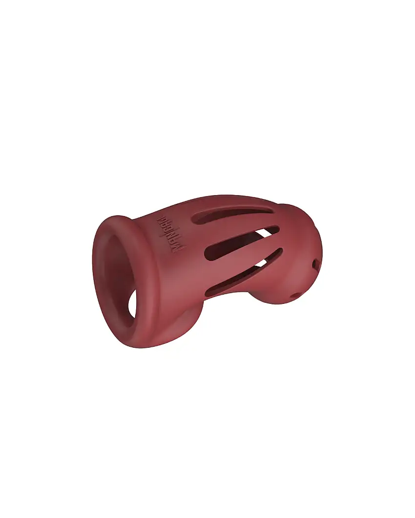 Cage de Chasteté en Silicone Modèle 28 Rouge – ManCage